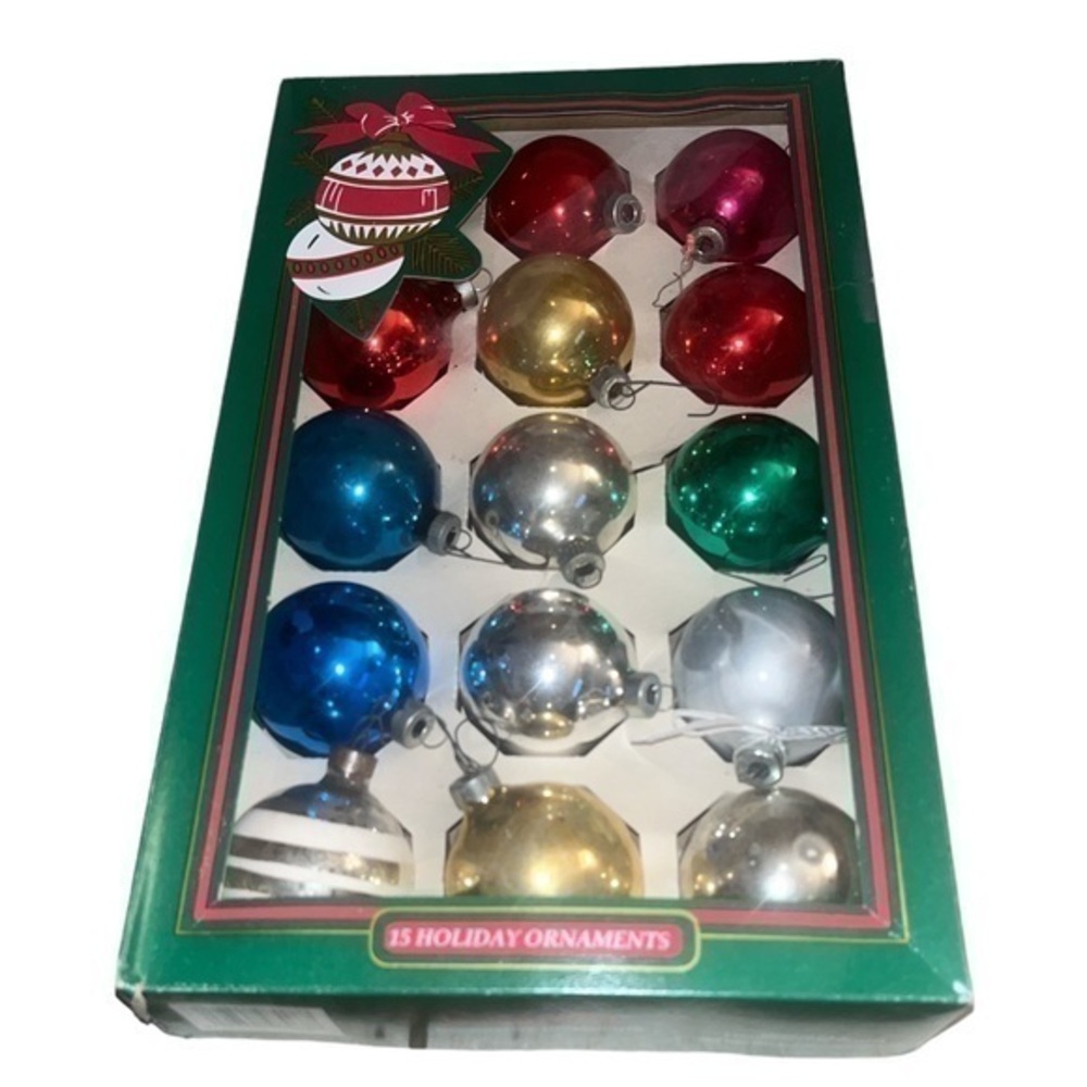 Vintage Pyramid Christmas ornaments bulbs